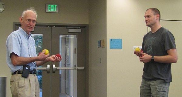 Walpole jugglers perfect their techniques