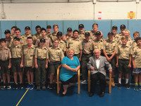 Holocaust survivors address Medfield Scouts