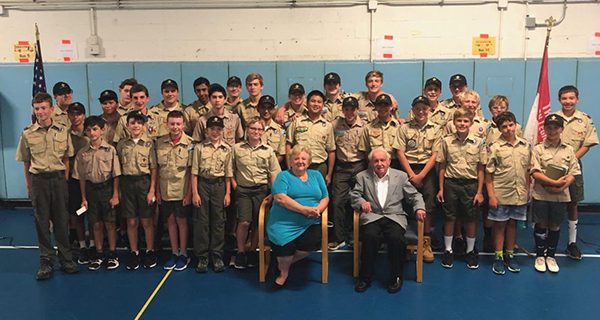 Holocaust survivors address Medfield Scouts