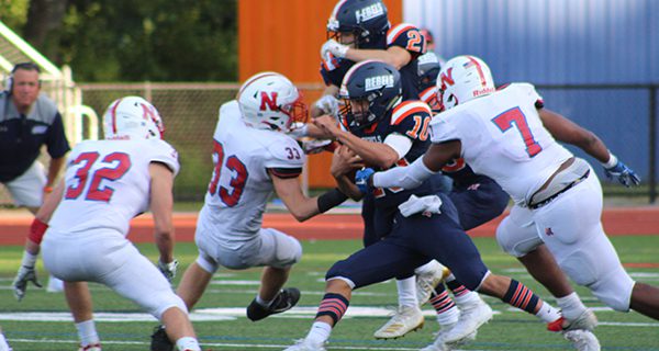 Rebel football stuffed by Natick
