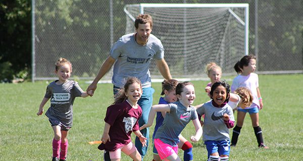 Kids learn soccer skills through play