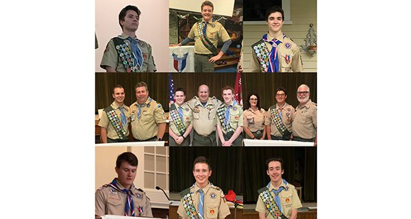 Troop 10 honors ten Eagle Scouts