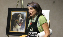 Artist Mangi paints pets