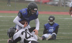 Raiders fight Blackhawks in downpour