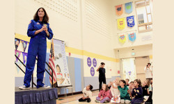 Sunita Williams returns for school dedication