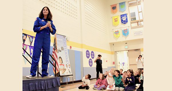 Sunita Williams returns for school dedication
