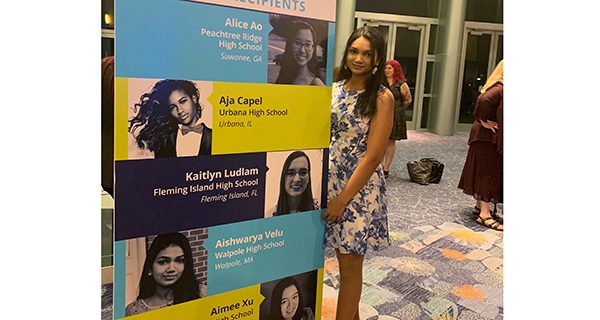 Aishwarya Velu takes Global Innovator Award