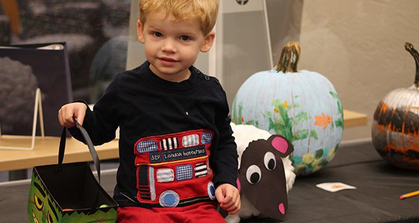 Stockinged witch wins library pumpkin contest