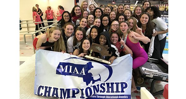 Wellesley girls capture DII swim title