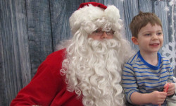 Santa with a side of pancakes