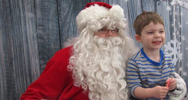 Santa with a side of pancakes