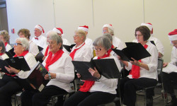 Senior Moments chorus carols in Walpole
