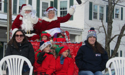 Santa Claus comes to town