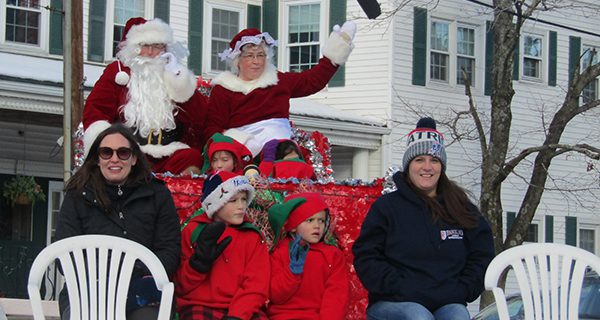 Santa Claus comes to town