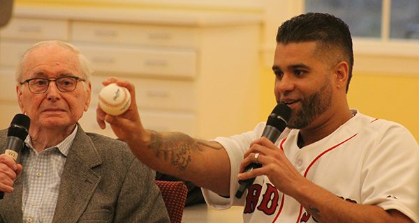 Delcarmen and Flavin visit Medfield COA