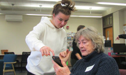 Students, seniors meet for Tech Day