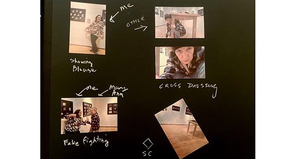  In ‘Going Viral: Photography, Performance, and the Everyday,’ an album page created by gallery visitors with the provided Kodak Printomatic cameras.  Photographs by Audrey Anderson