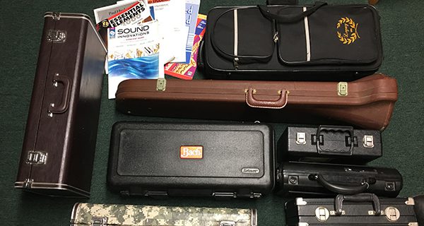 WHS senior collecting gently-used instruments