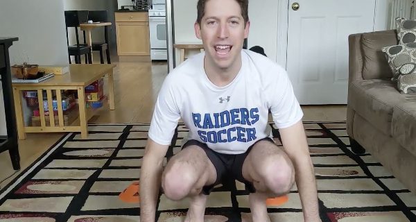 DS girls soccer staying active from home