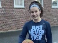 Medfield girls basketball doing drills from home