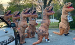 Operation T-Rex brings smiles to Needham