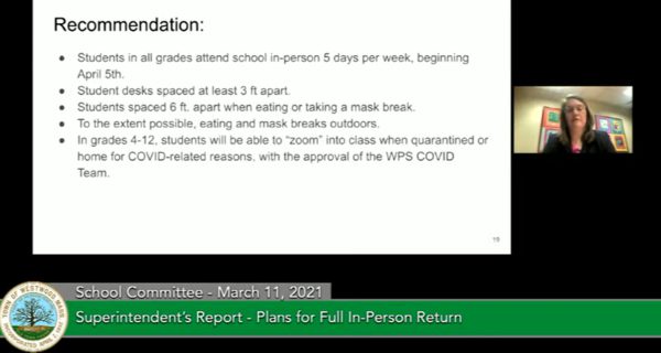School Committee approves full in-person learning