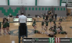 Volleyball on three game win streak