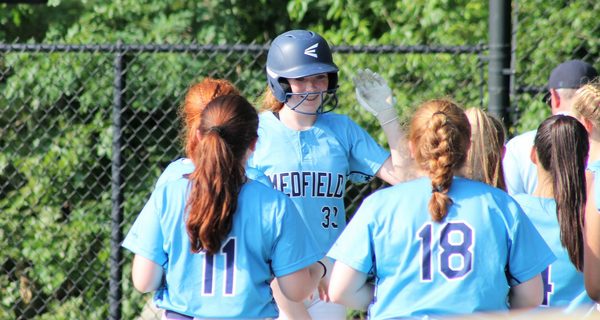 Medfield softball wins on senior night