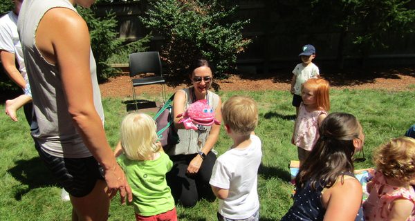 Outdoor storytime makes waves