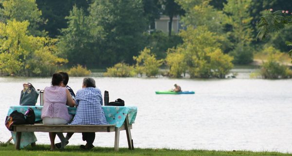 Everything peaceful at Buckmaster Pond