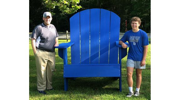 Popiel Eagle Project adorns Channing Pond