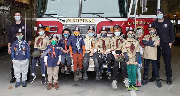 Pack 200 visits Public Safety Building