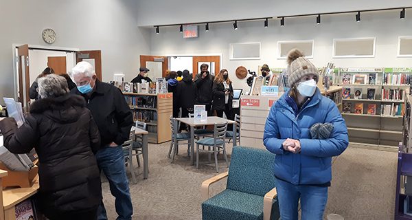 Ribbon cut on Islington Branch library