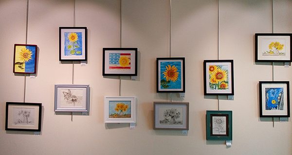 ‘Sunflowers for Ukraine’ shine in library