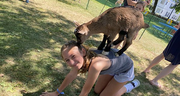 Kidding around at library summer kickoff
