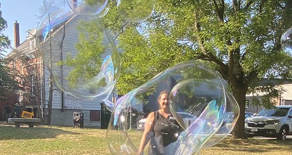 Bubbles make big fun at library
