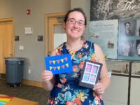 Library-goers craft handmade cards