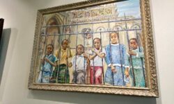Artist duo exhibits at library