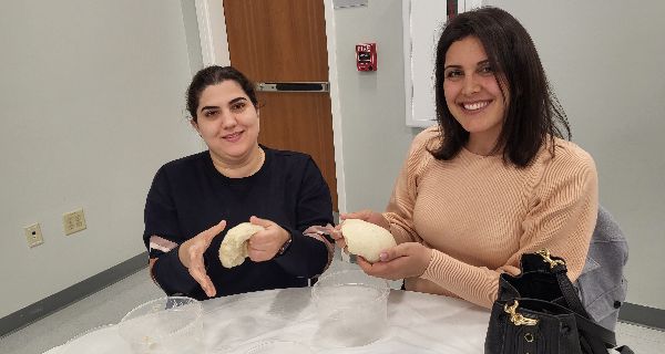 Westwood bakes bread at library