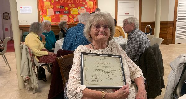 Sherborn’s Braun presented Post Cane Award