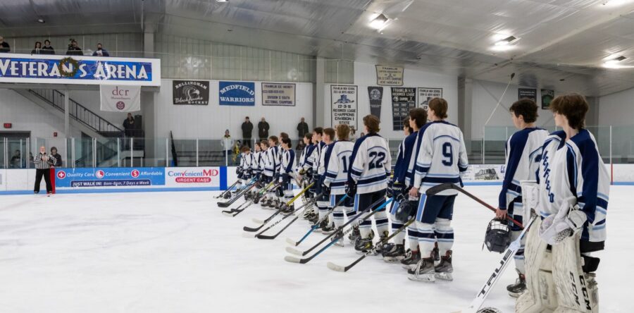 Boys hockey wins on Senior Night