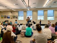 Stacey Peasley draws a crowd at WPL