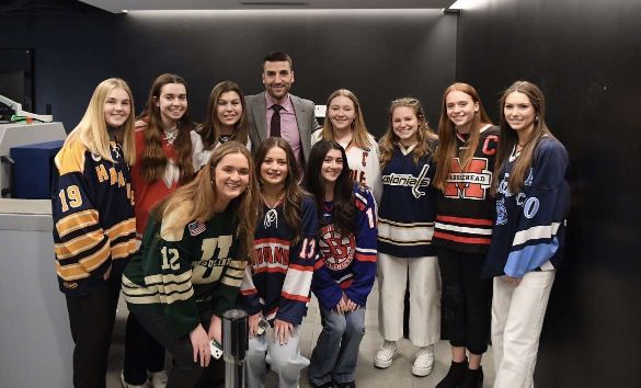 Walpole’s Maddy Clark meets Boston Bruins
