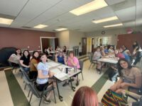 Seniors pampered by cosmetology students