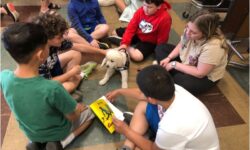 Students learn about service dogs