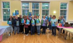 Ladies paint at The Center