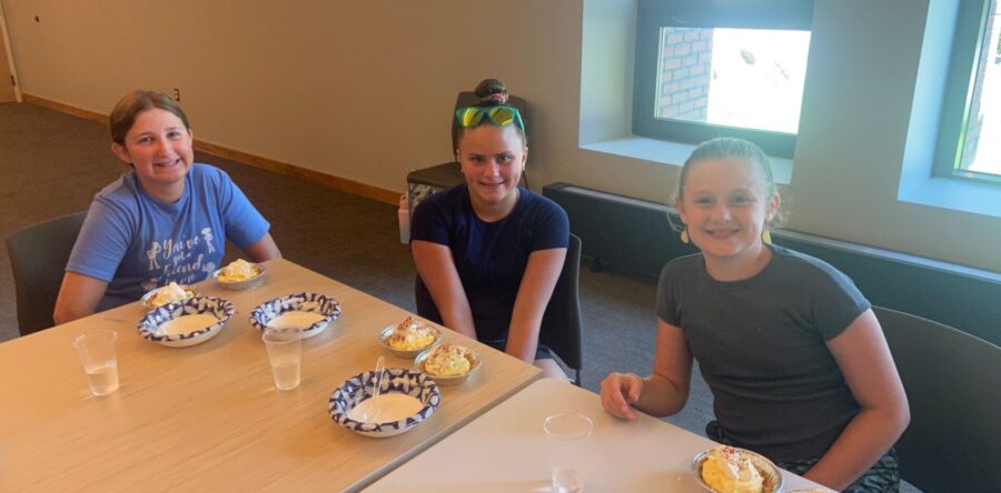 Exploring pies at Sherborn Library