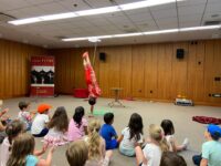 Li Liu teaches Chinese acrobatics