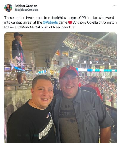 Local firefighter saves life