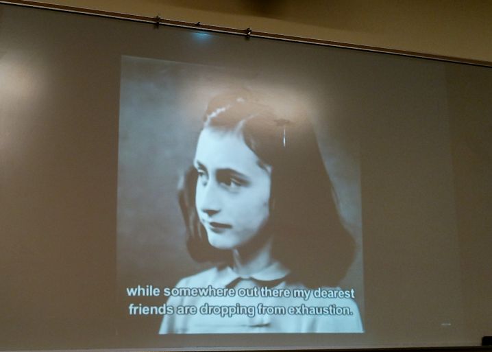 A history lesson from Anne Frank’s Diary